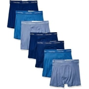 Calvin Klein Mens Cotton Classics Megapack Boxer Briefs 7 Blue 7 Pack Large